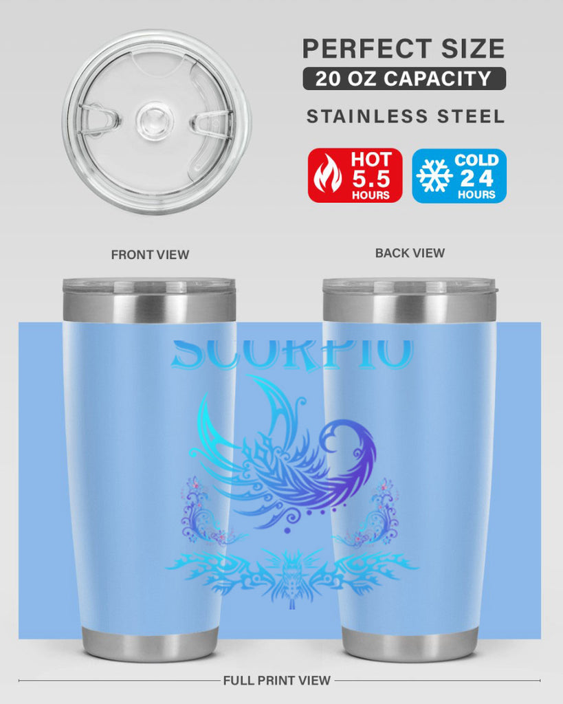 scorpio 449#- zodiac- Tumbler