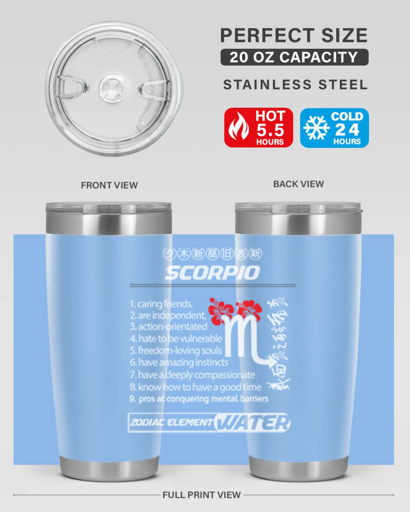 scorpio 456#- zodiac- Tumbler