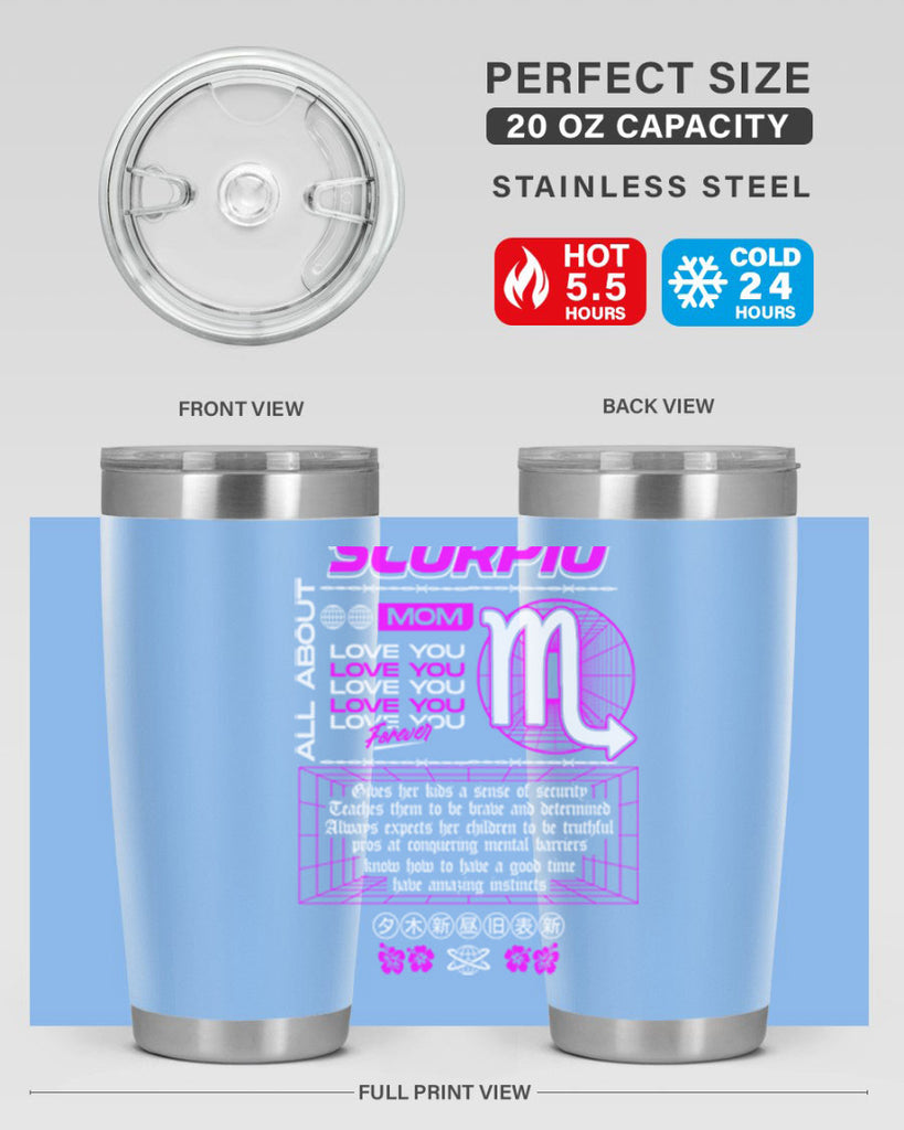 scorpio 457#- zodiac- Tumbler