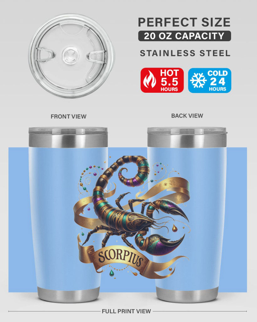 scorpio 459#- zodiac- Tumbler