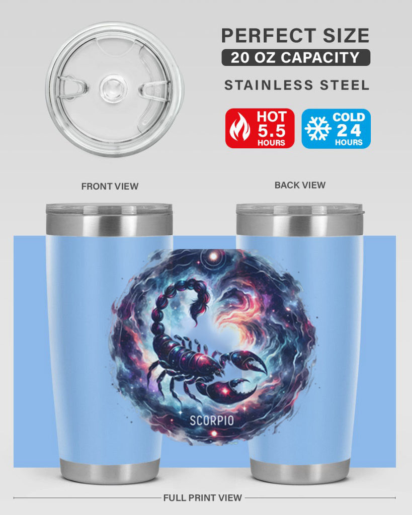 scorpio 461#- zodiac- Tumbler