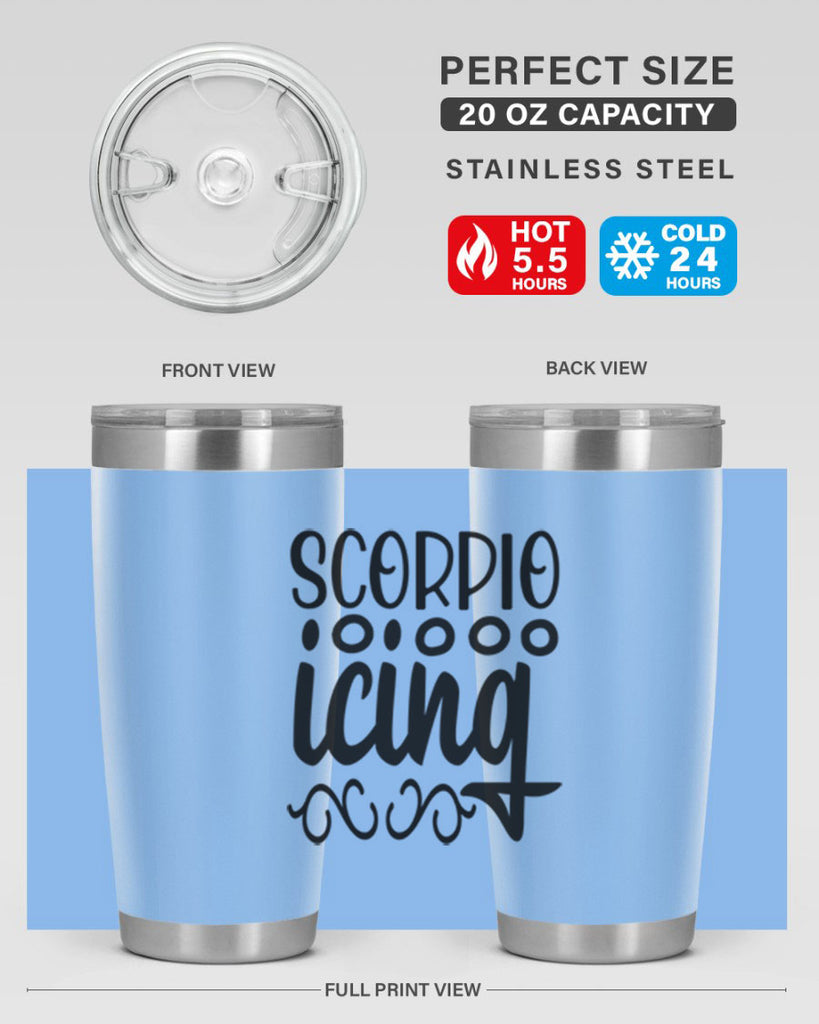 scorpio icing 441#- zodiac- Tumbler