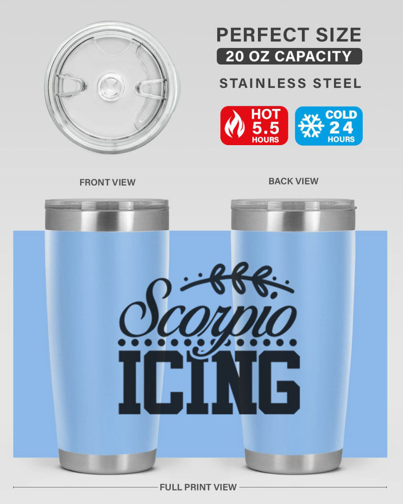 scorpio icing 442#- zodiac- Tumbler