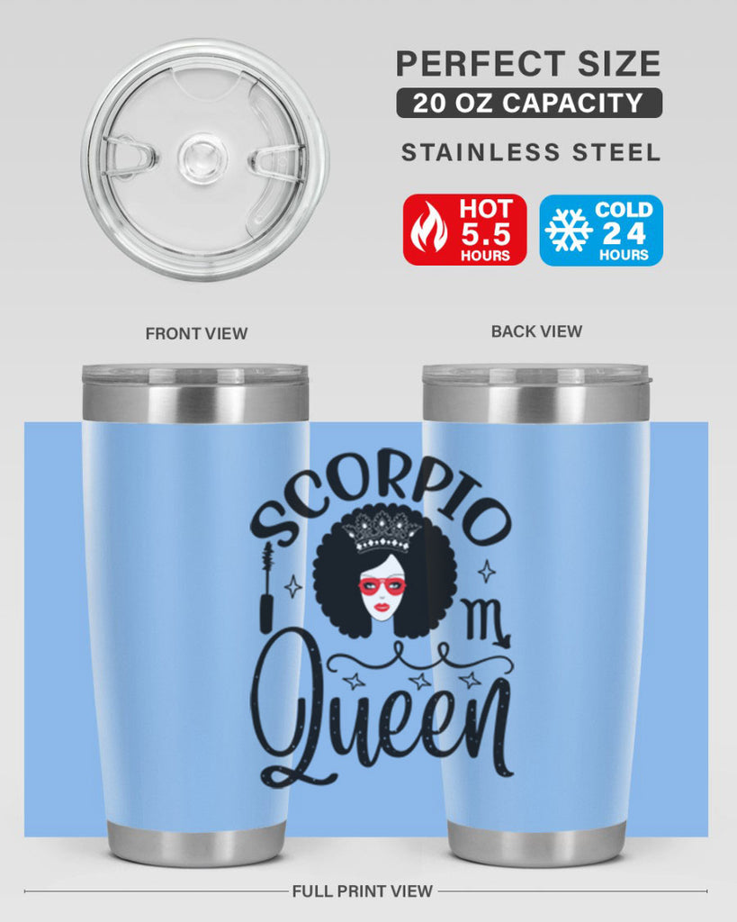 scorpio queen 448#- zodiac- Tumbler