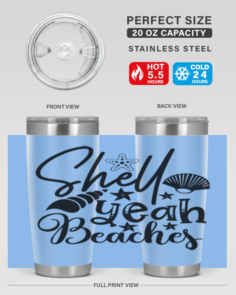 shell yeah beaches Style 75#- summer- Tumbler