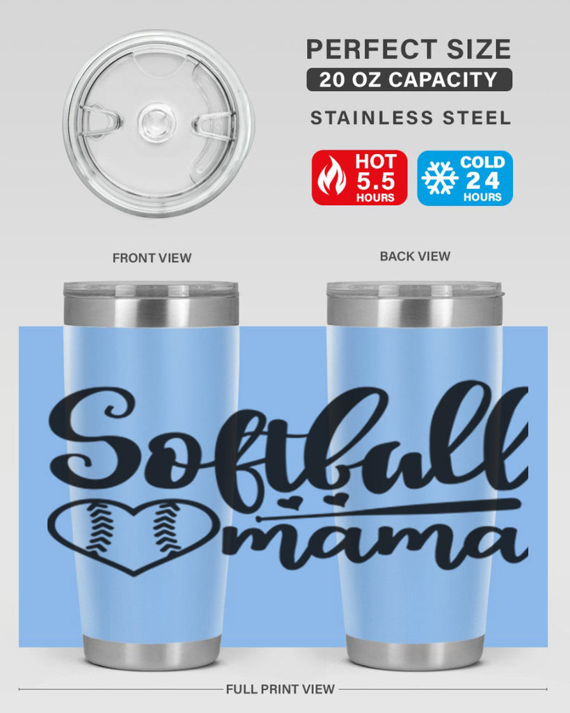 softball mama 2274#- softball- Tumbler
