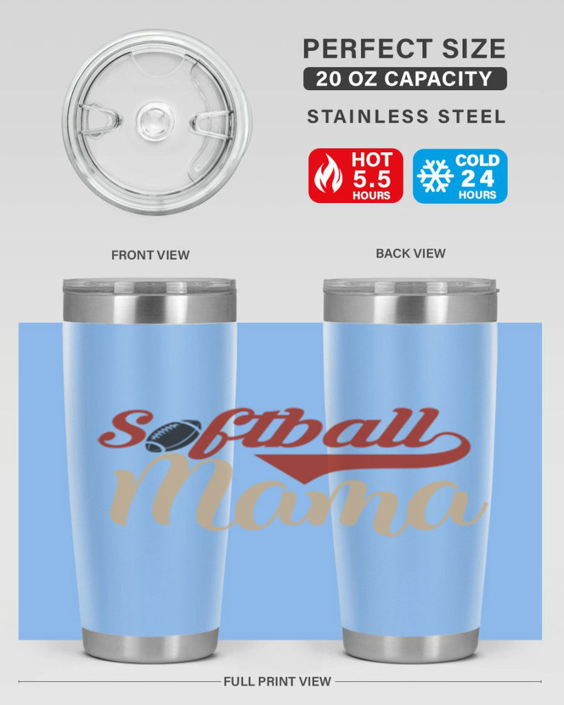 softball mama 2275#- softball- Tumbler