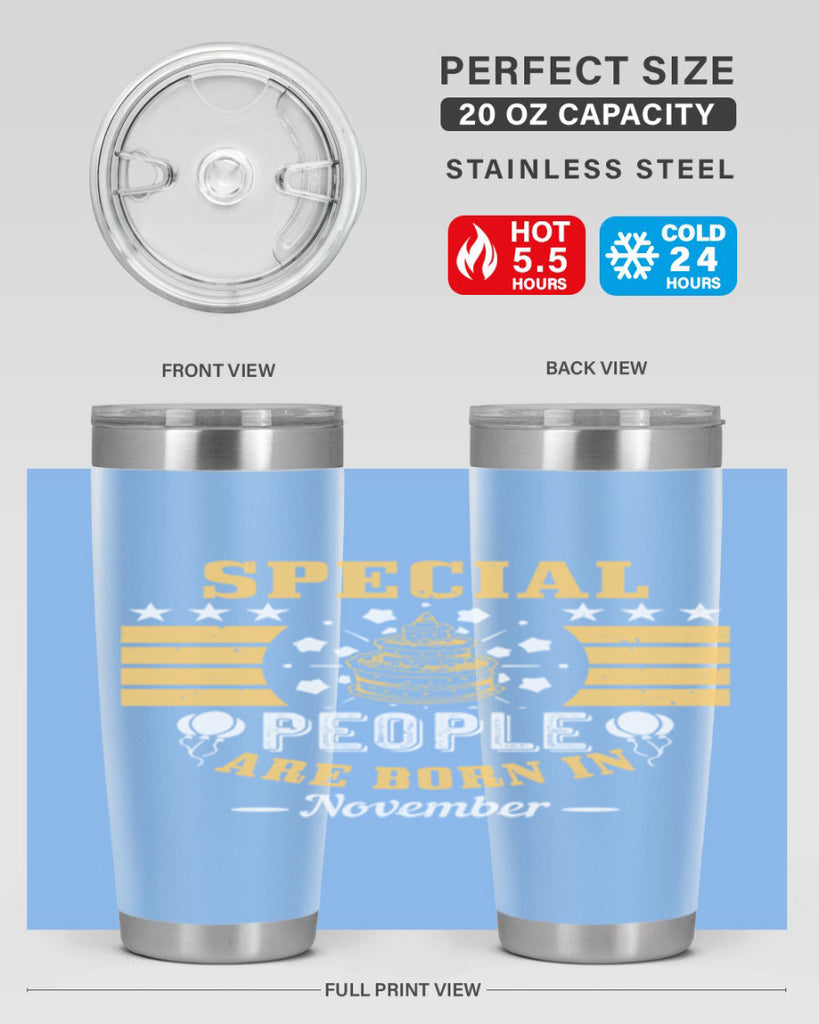 special people are born in november Style 38#- birthday- tumbler
