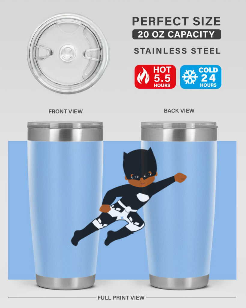 super kid 13#- black men - boys- tumbler