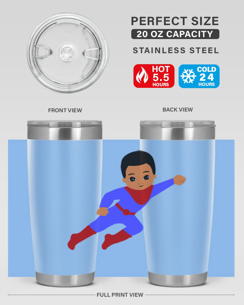 super kid 14#- black men - boys- tumbler