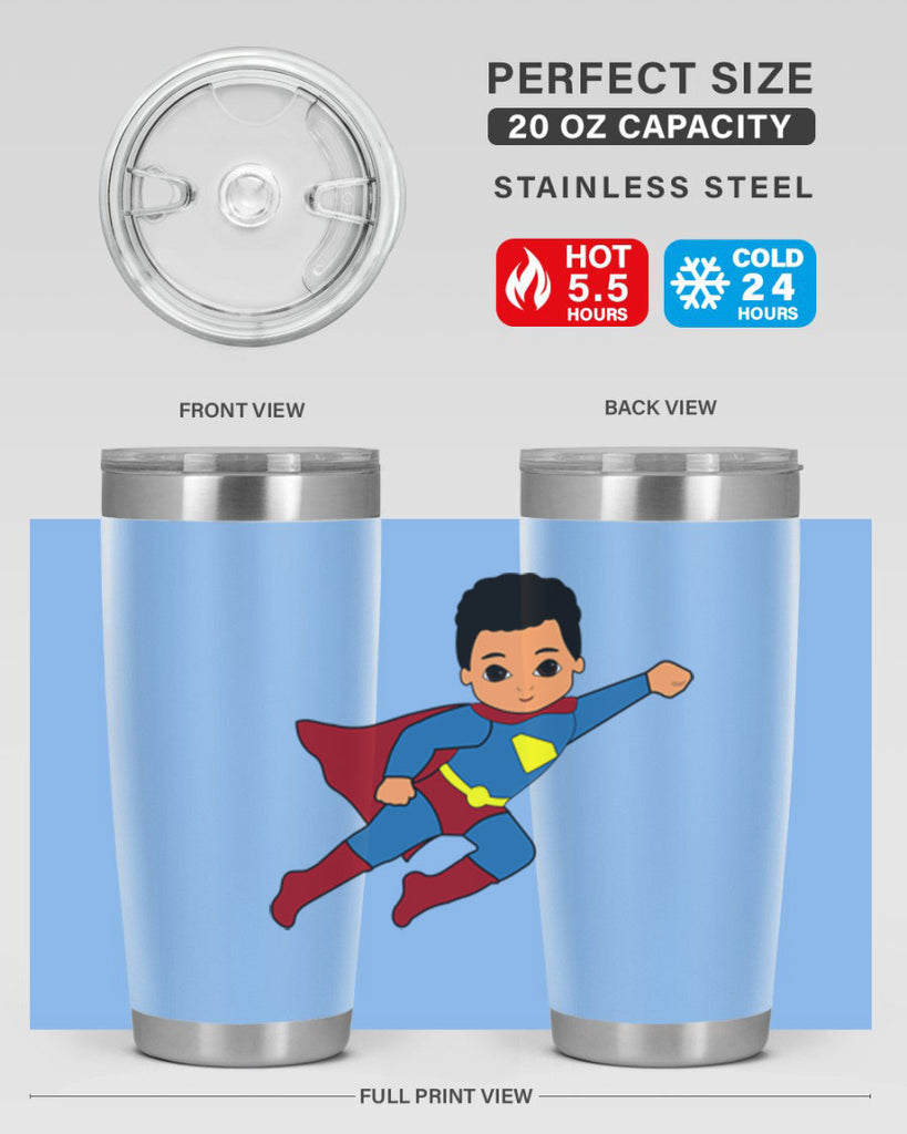 super kid 15#- black men - boys- tumbler