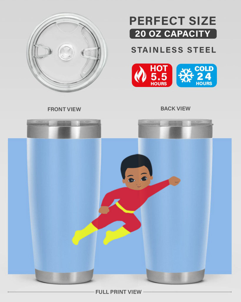 super kid 4#- black men - boys- tumbler