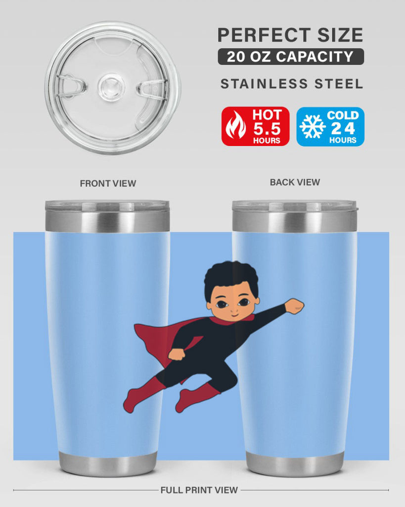 super kid 9#- black men - boys- tumbler