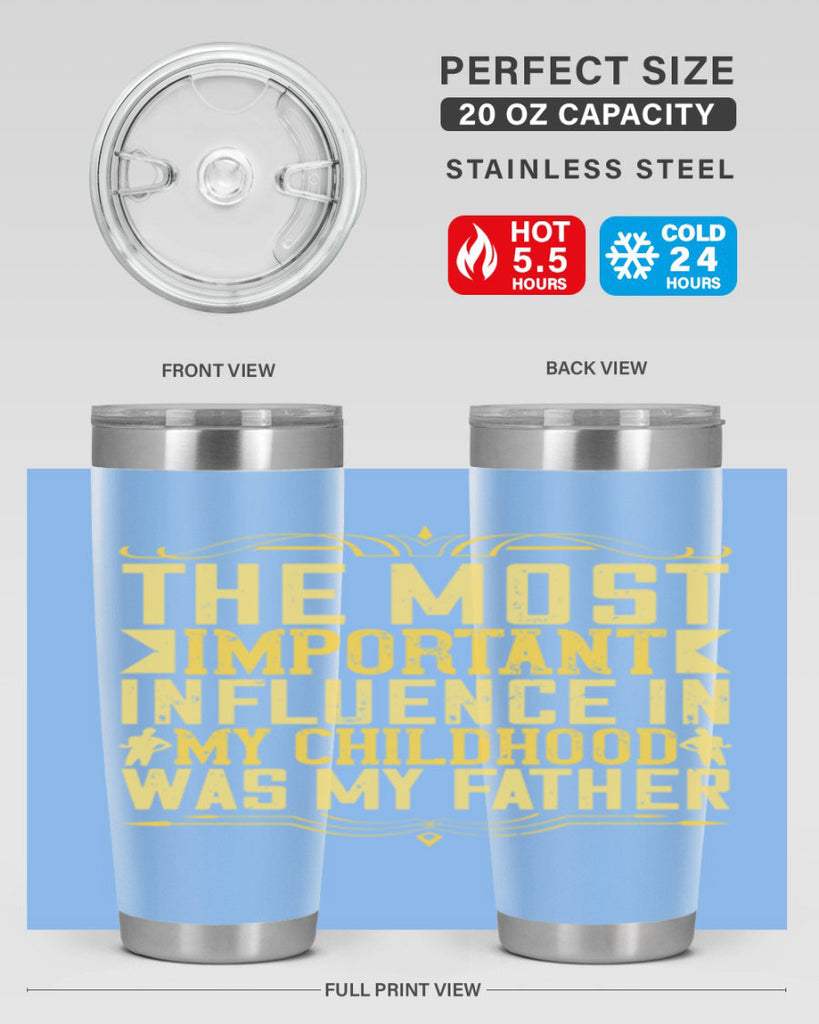 the most important influence in my childhood was my father 16#- Parents Day- Tumbler