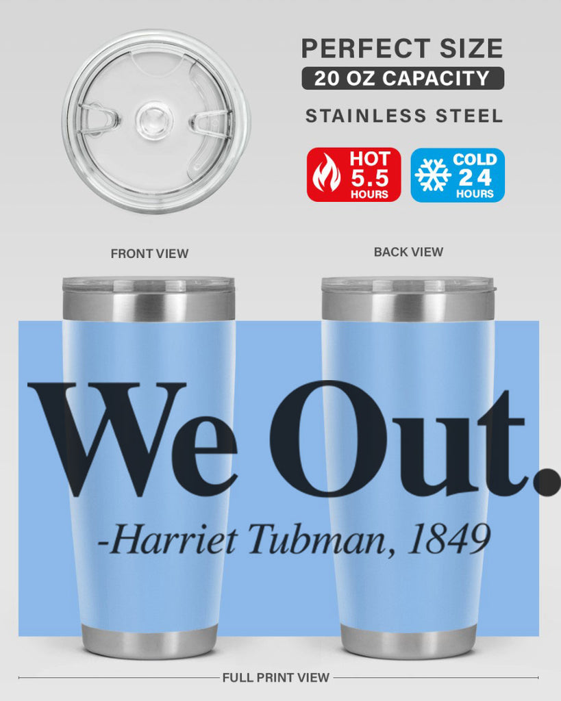we out harriet tubman 12#- black words phrases- Cotton Tank