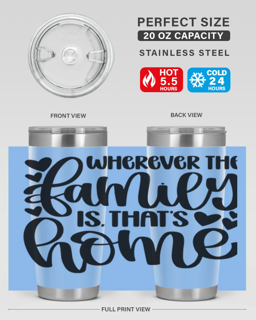 wherever the family is thats home 1#- home- Tumbler