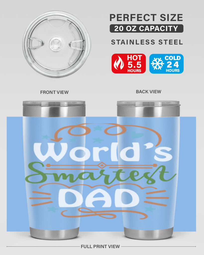 world’s smartest dad 2#- fathers day- Tumbler