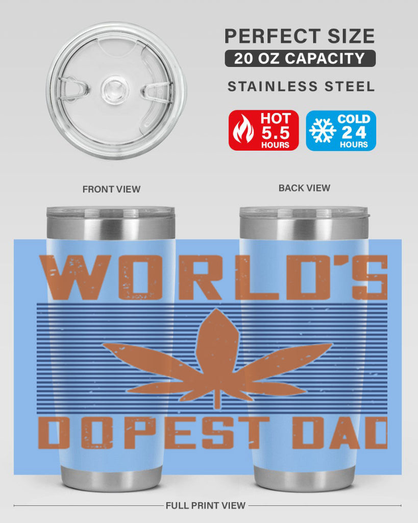 worlds dopest dad 148#- fathers day- Tumbler