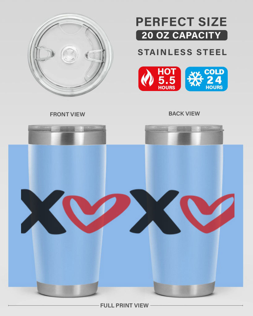 xoxo 12#- valentines day- Tumbler