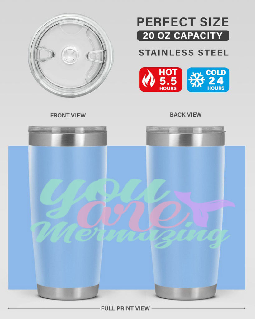 you are mermazing 9#- mermaid- Tumbler