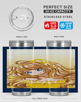 A beautiful and happy princess with gold dress game 131#- anime- Tumbler