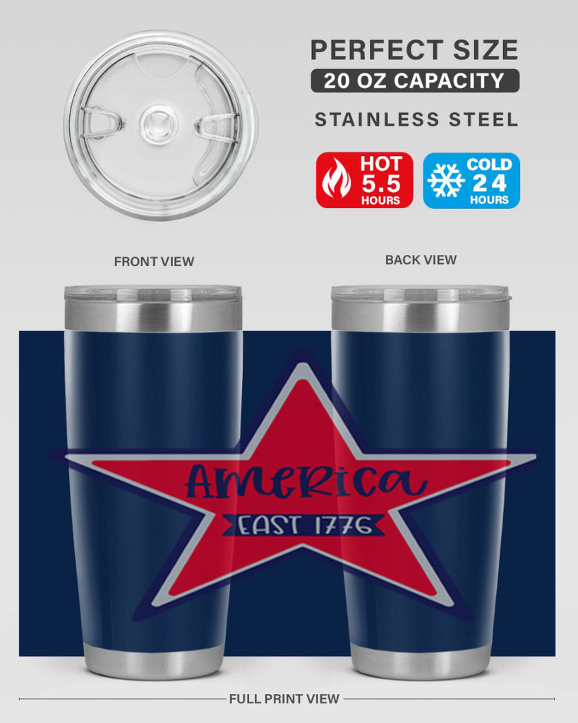 America East Style 144#- Fourt Of July- Tumbler