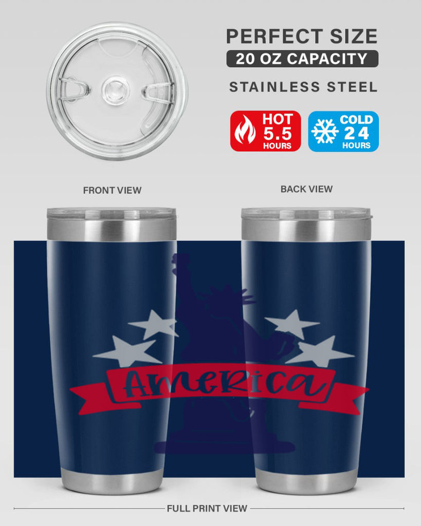 America Style 145#- Fourt Of July- Tumbler