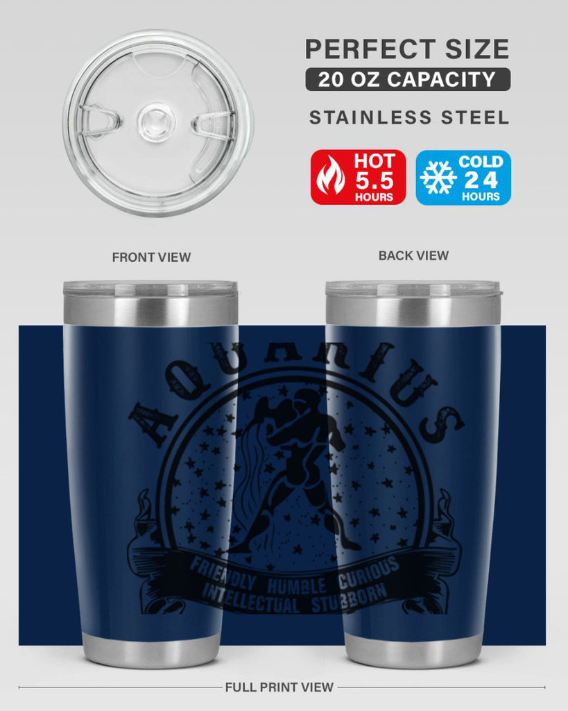 Aquarius 42#- zodiac- Tumbler