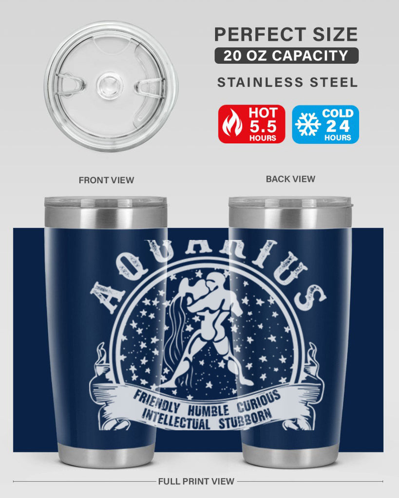 Aquarius 43#- zodiac- Tumbler