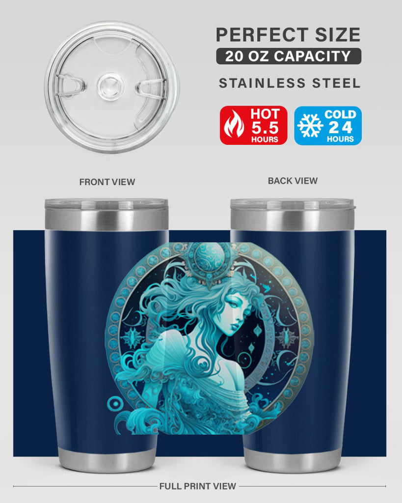 Aquarius 63#- zodiac- Tumbler