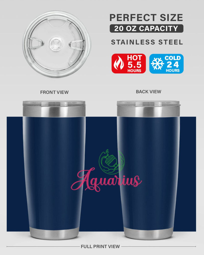 Aquarius 70#- zodiac- Tumbler
