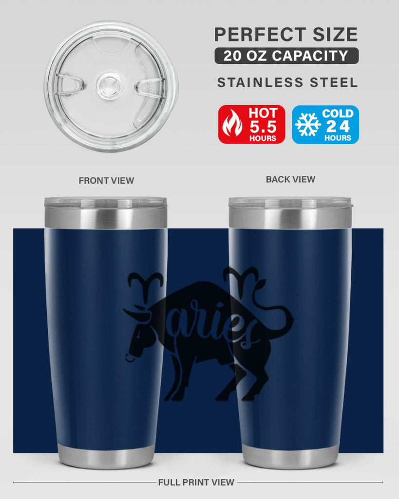 Aries 104#- zodiac- Tumbler