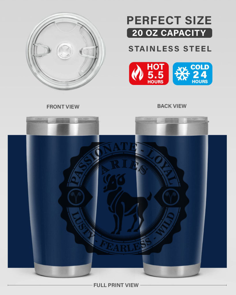Aries 3#- zodiac- Tumbler