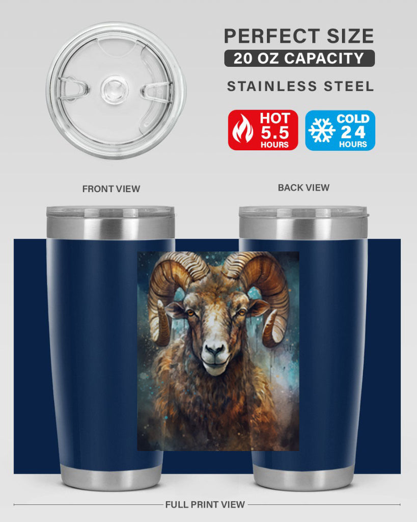 Aries 54#- zodiac- Tumbler