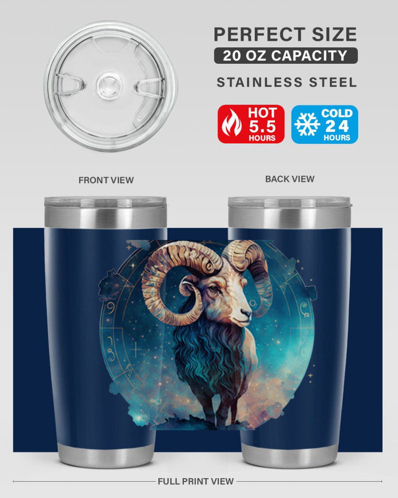 Aries 92#- zodiac- Tumbler