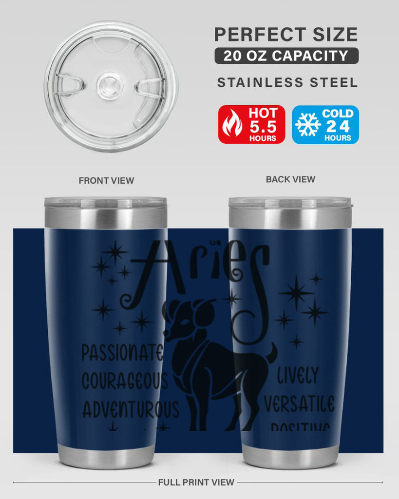 Aries 93#- zodiac- Tumbler
