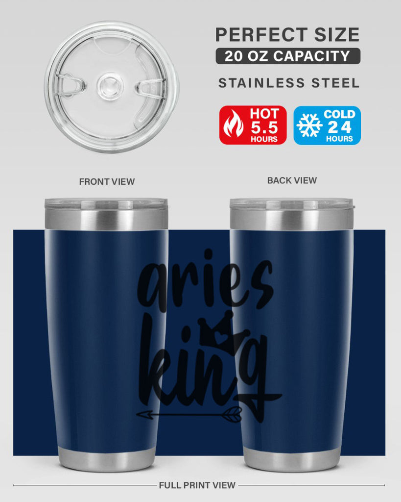 Aries king 108#- zodiac- Tumbler