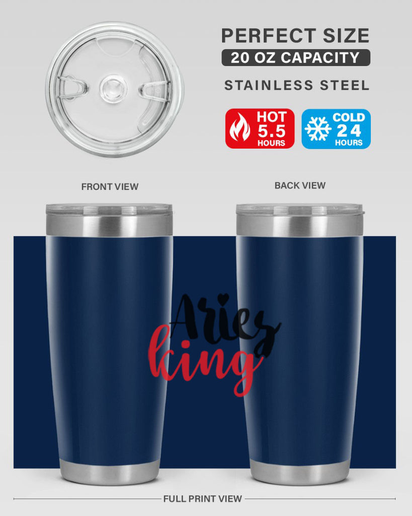 Aries king 96#- zodiac- Tumbler