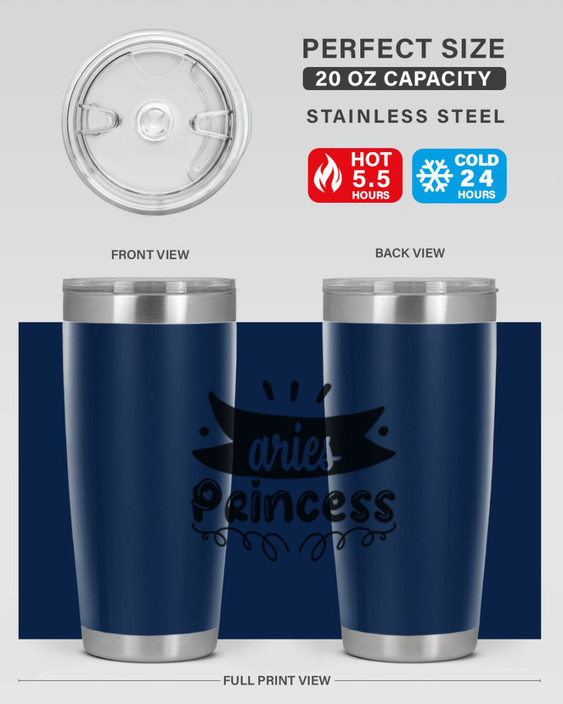 Aries princess 116#- zodiac- Tumbler