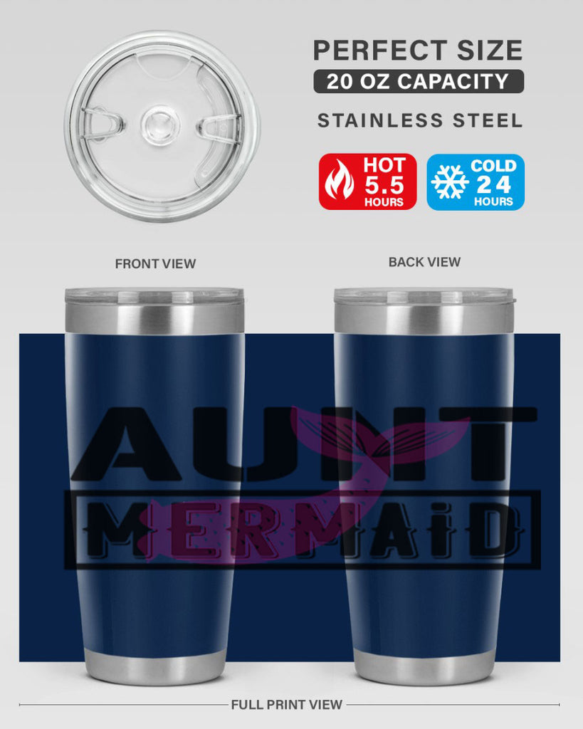 Aunt mermaid 17#- mermaid- Tumbler