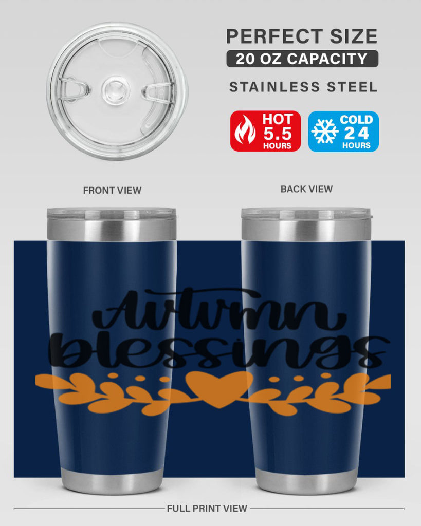 Autumn Blessings 472#- fall- Tumbler