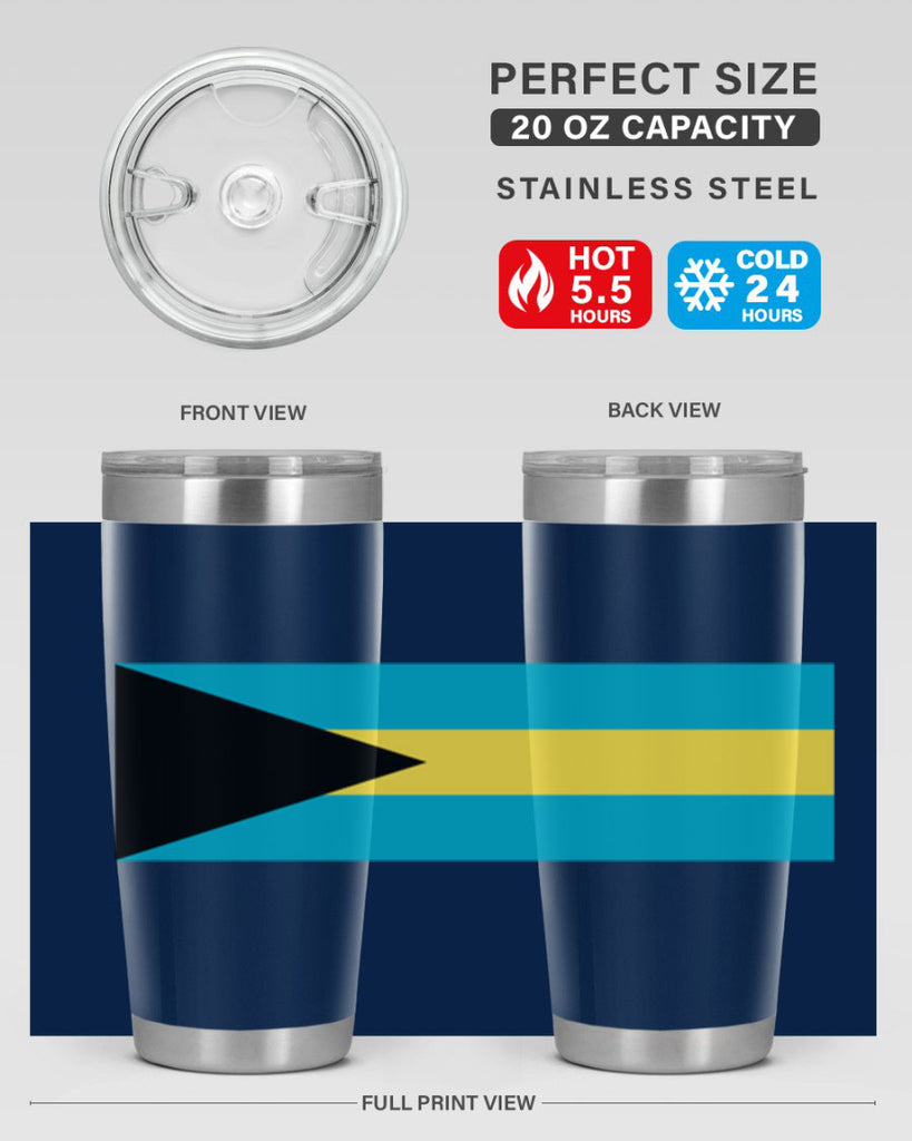 Bahamas 186#- world flags- Tumbler