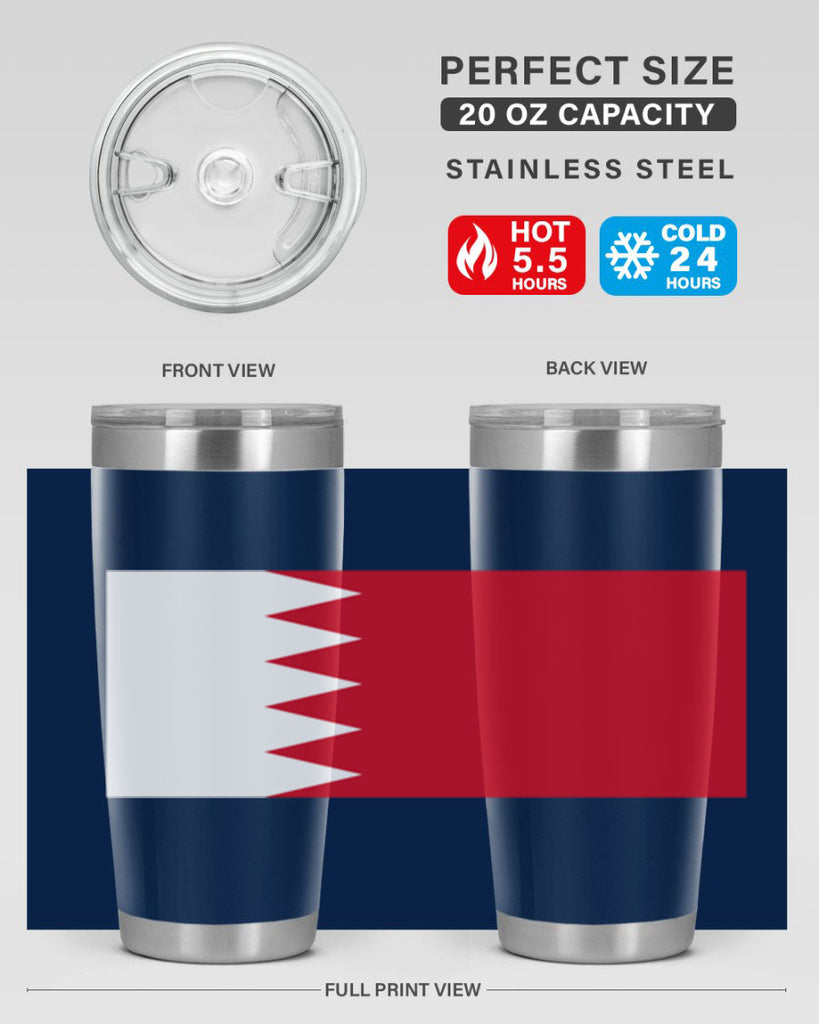 Bahrain 185#- world flags- Tumbler