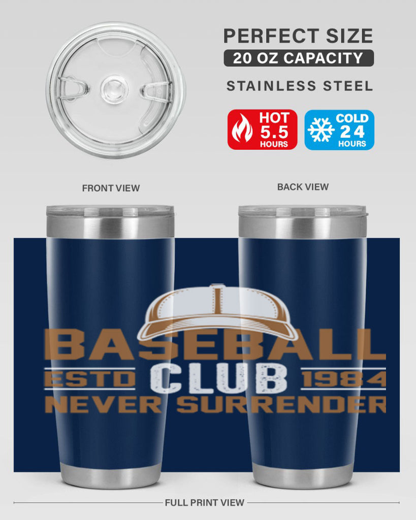 Base 1447#- baseball- Tumbler