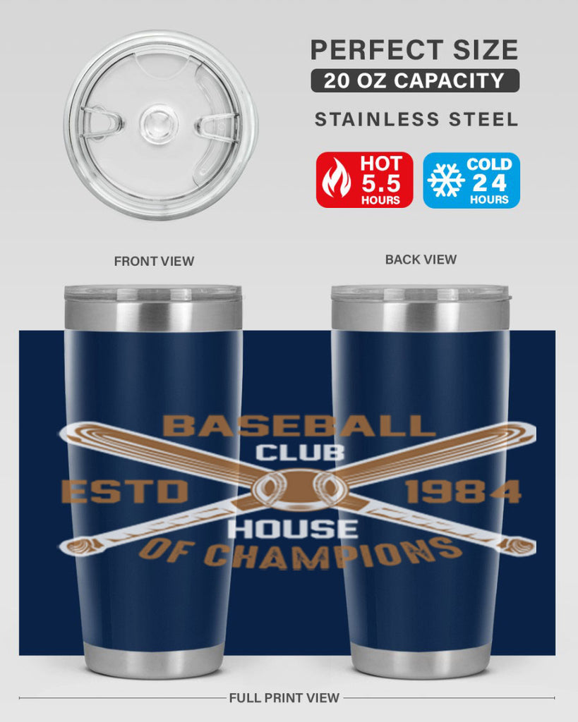 Baseball 1443#- baseball- Tumbler