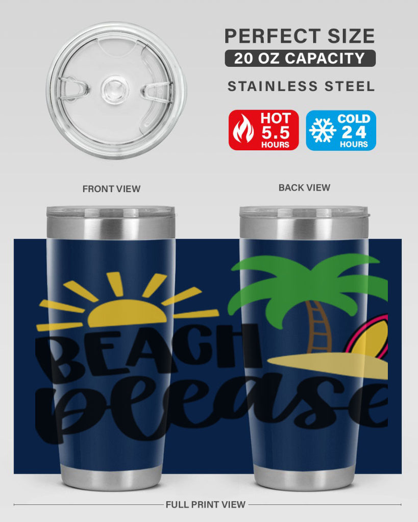 Beach Please Style 51#- summer- Tumbler