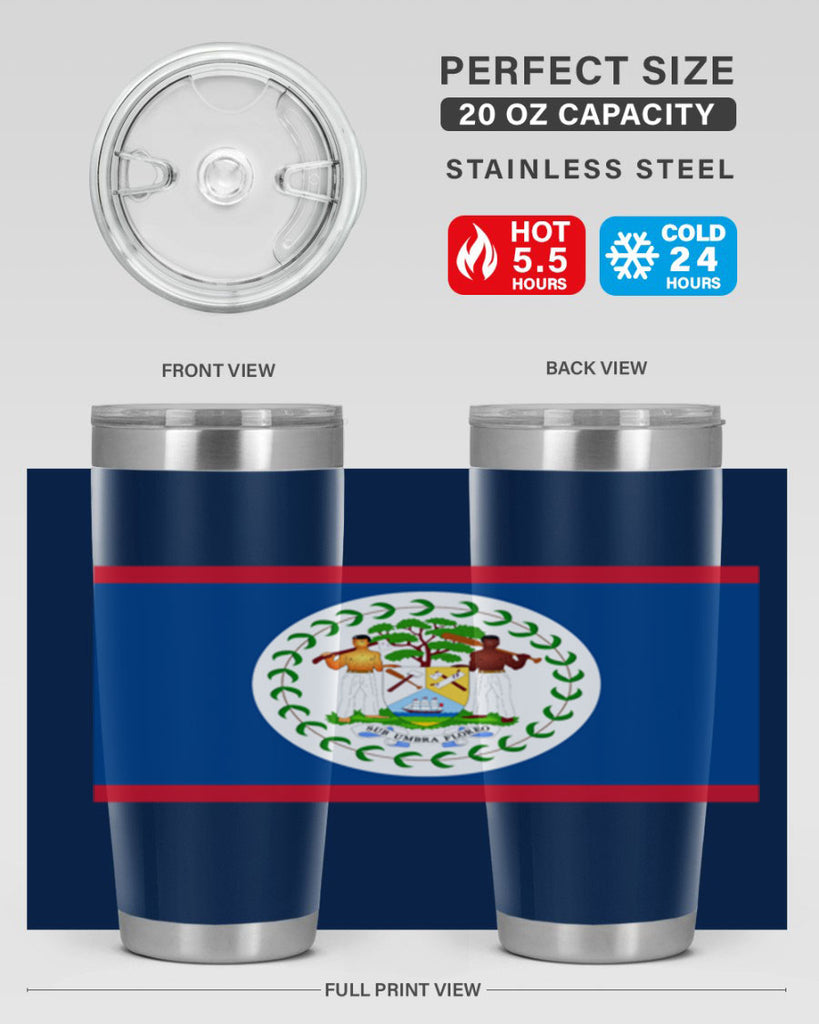 Belize 180#- world flags- Tumbler