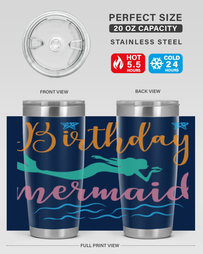 Birthday Mermaid Design 79#- mermaid- Tumbler