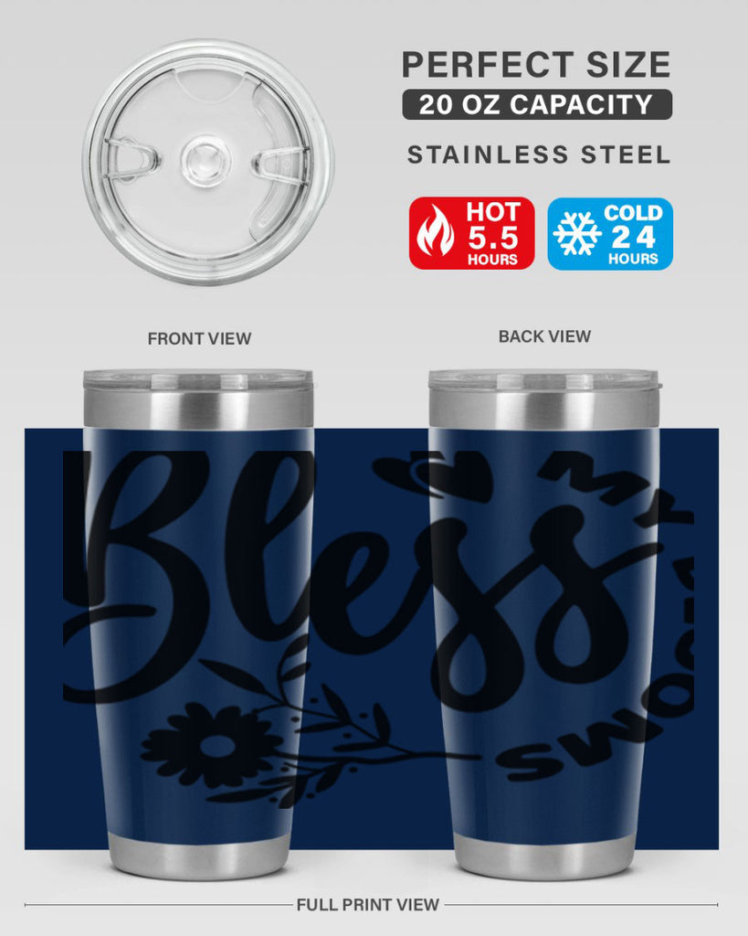 Bless My Blooms47#- spring- Tumbler