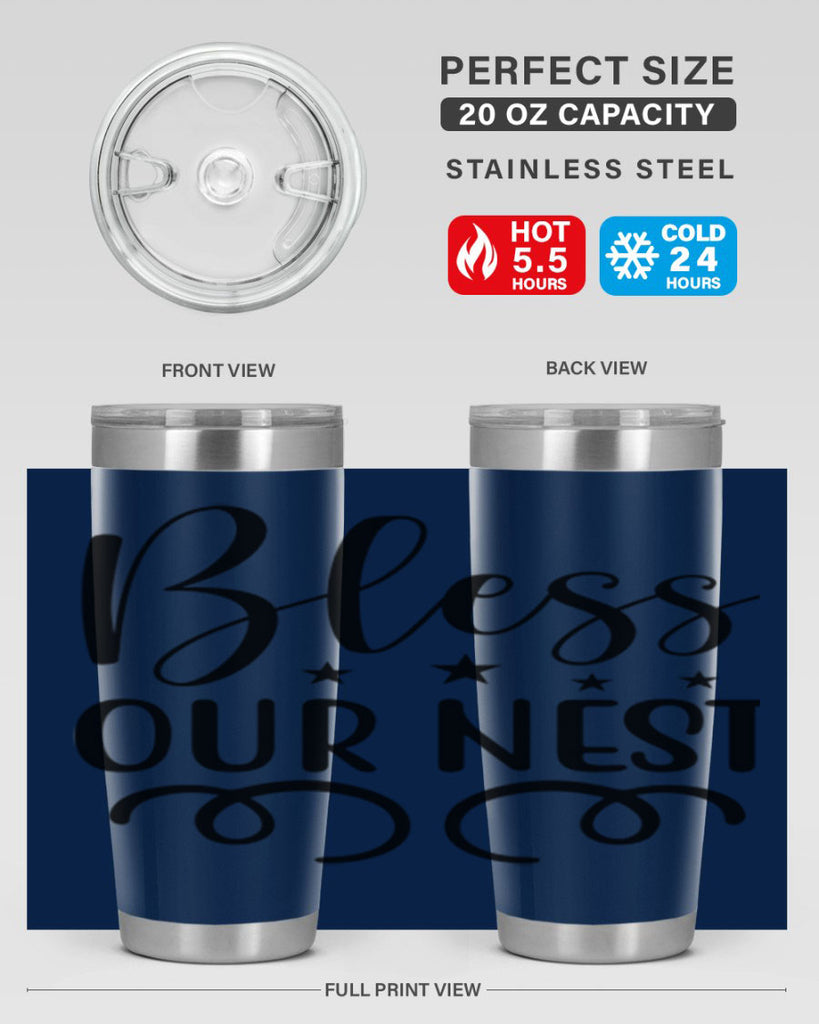 Bless Our Nest 50#- spring- Tumbler